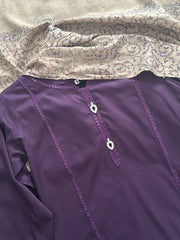 Purple Linen Set