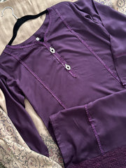 Purple Linen Set
