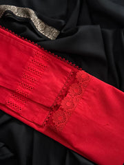Red Khaddar Set