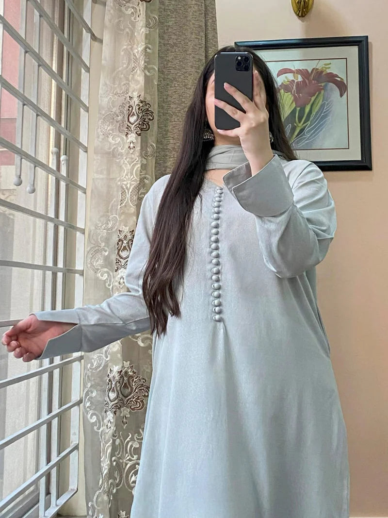 3 PIECE – Silk Karandi Dress
