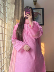 3 Piece - Dobby Khaddar Dress