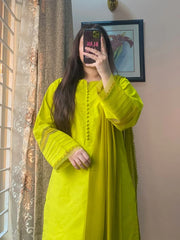 3 Piece - Dobby Khaddar Dress