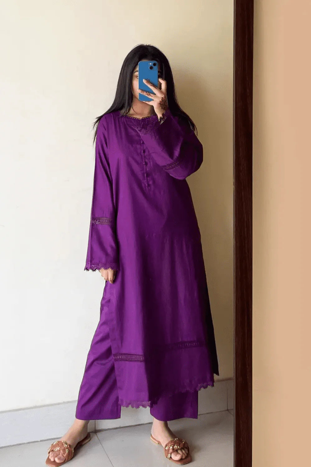 3pcs cambric lawn shirt lenght 46