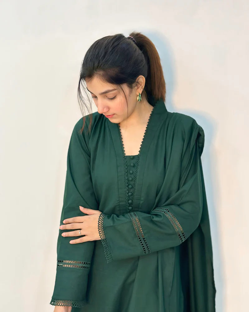 3 Piece - Lawn Green Dress