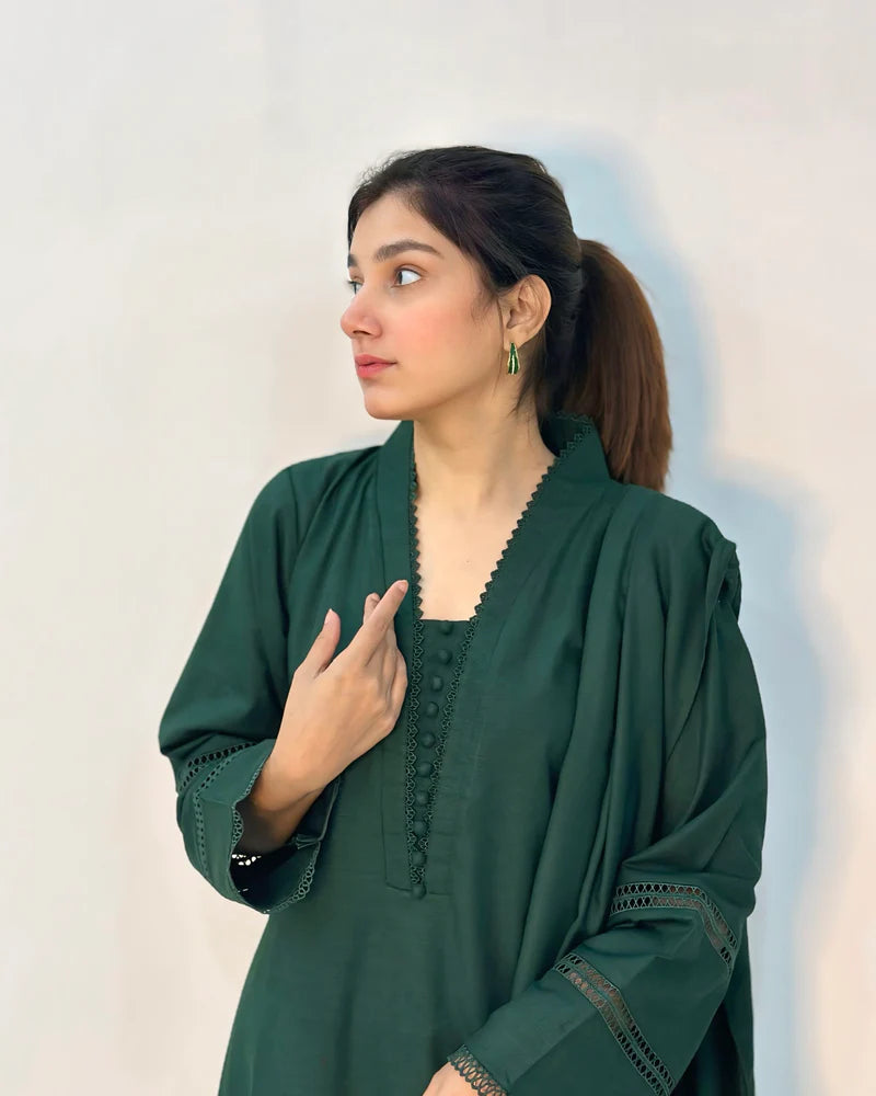 3 Piece - Lawn Green Dress