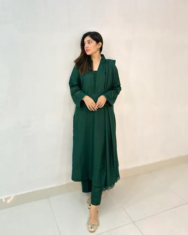 3 Piece - Lawn Green Dress