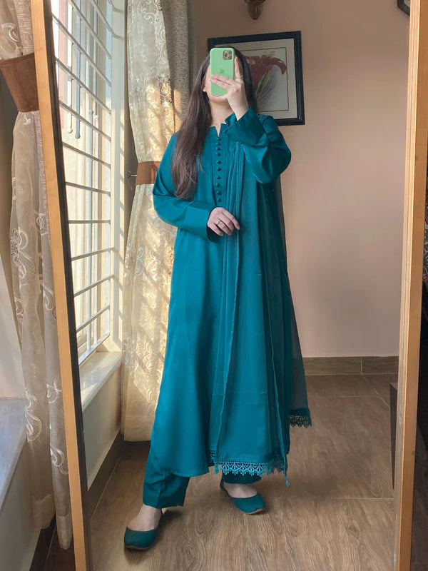3 Piece - Lawn Black Dress