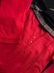Red Khaddar Set