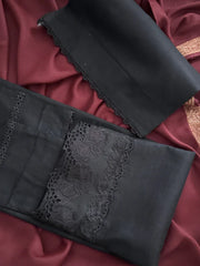 Black Khaddar Set