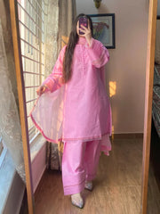 3 Piece - Dobby Khaddar Dress