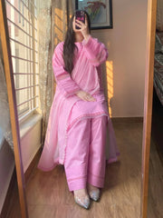 3 Piece - Dobby Khaddar Dress
